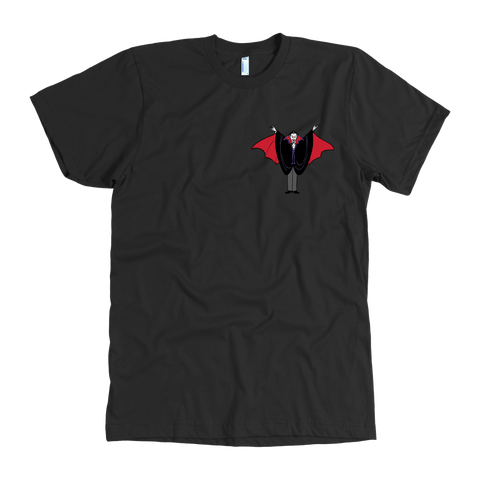 test shirt - vampire left chest full back