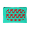 test accessory pouch - crab print