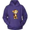 test shirt - monkey sign - top quad