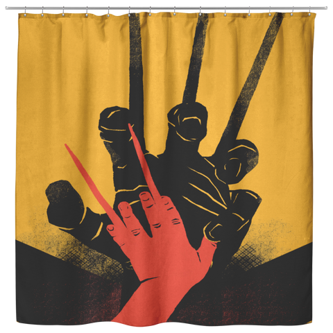 I got these hands shower curtain