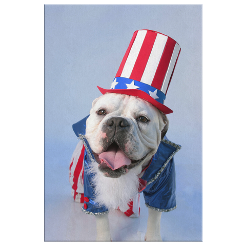 test canvas - dog - check collection