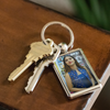 test keychain - girl, spider