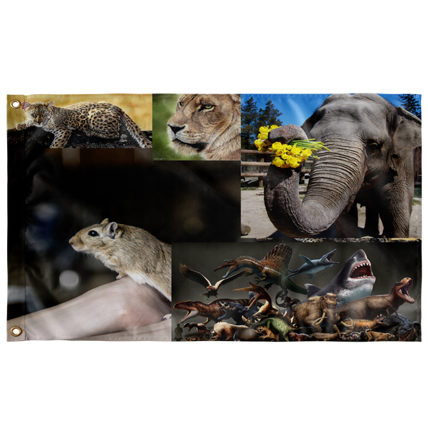 test flag - animal collage