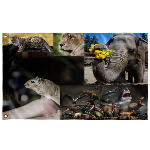 test flag - animal collage