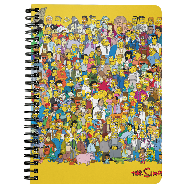 spiral notebook - simpsons