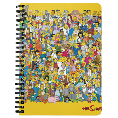 spiral notebook - simpsons