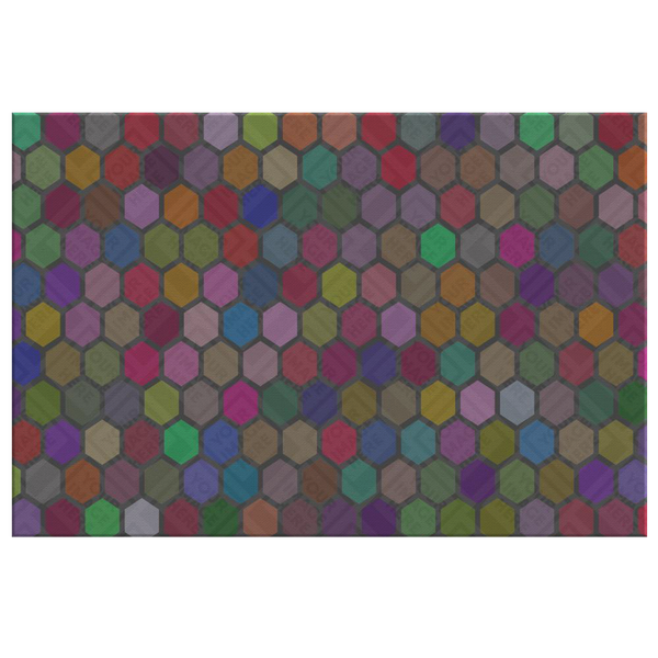 test canvas mask hexagon