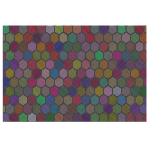 test canvas mask hexagon