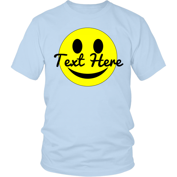 test text shirt - smile guy