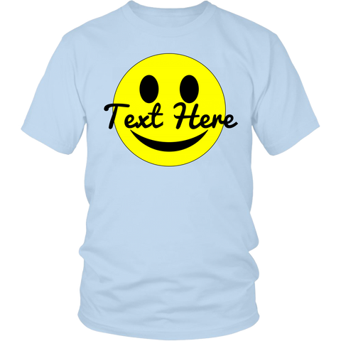 test text shirt - smile guy