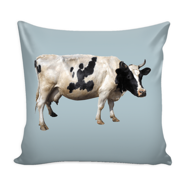 test pillow - girl cow wolf