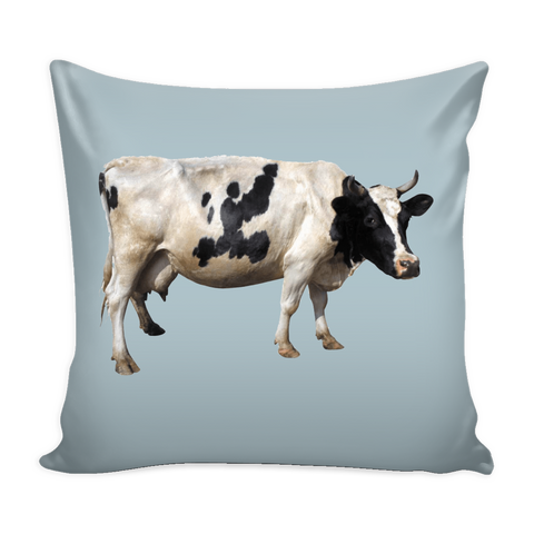 test pillow - girl cow wolf