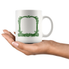 test mug template - green frame