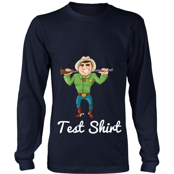 test shirt - cowboy w/ text