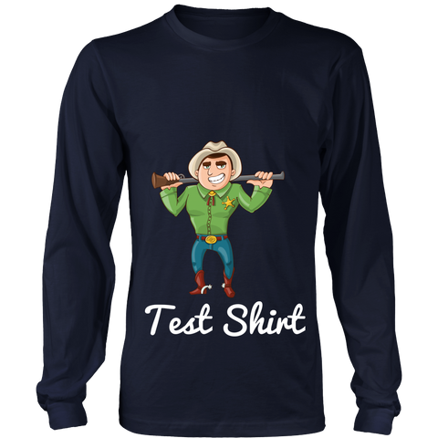 test shirt - cowboy w/ text