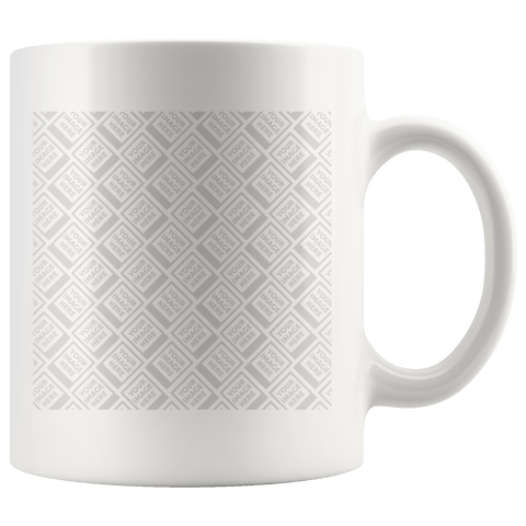 white 11 oz mug - no design 1