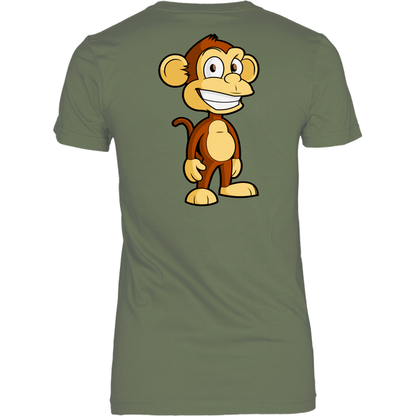 test shirt - monkey on back