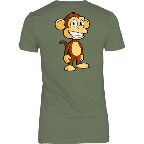 test shirt - monkey on back