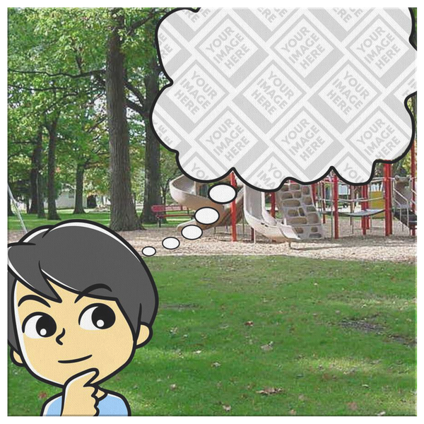 test canvas wrap - thinker