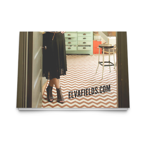 test folded card - woman