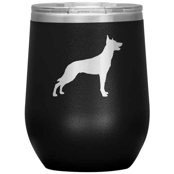 wine tumbler - dog
