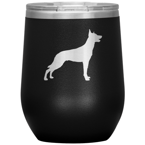 wine tumbler - dog