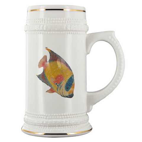 test beer stein fish