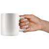 test white 11 oz mug - plain 1