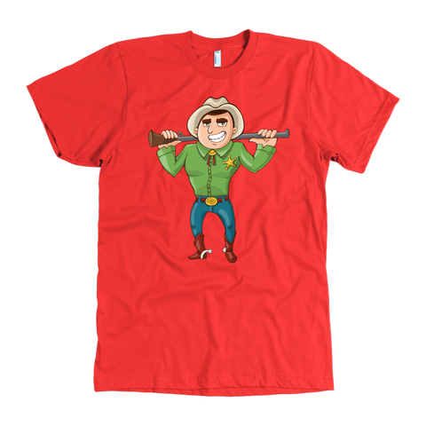 test shirt - cowboy sign