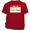 test shirt - green hello