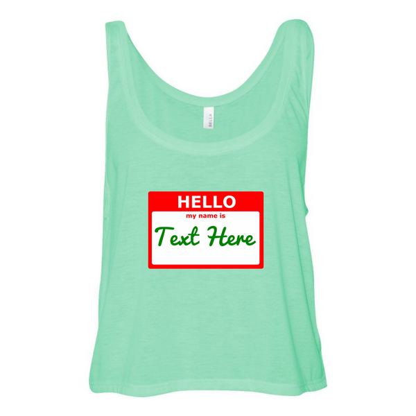 test shirt - green hello