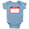 test shirt - hello my name is