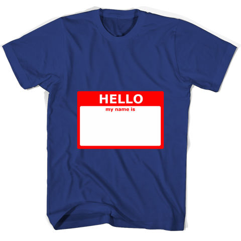 test shirt - name tag
