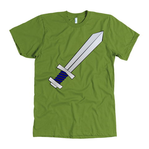 test shirt - sword with text