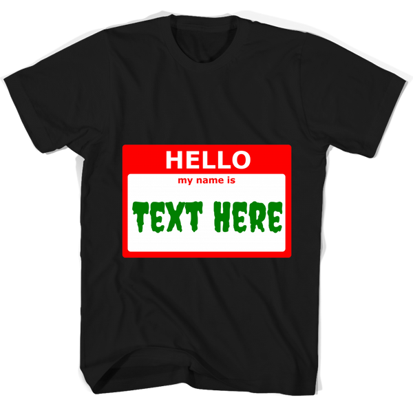 test shirt - personalization - creepy name