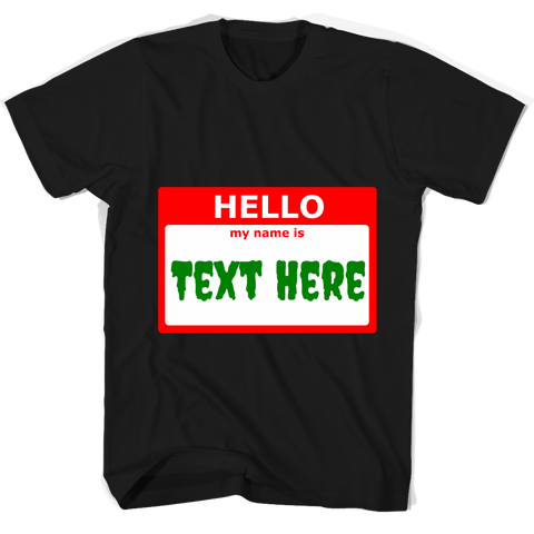 test shirt - personalization - creepy name