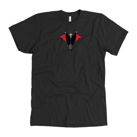 test shirt - dracula - half print front back