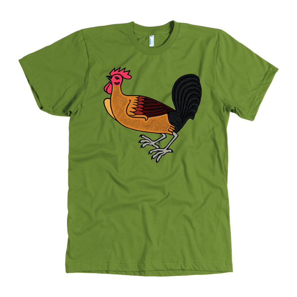 test shirt - rooster - full, top