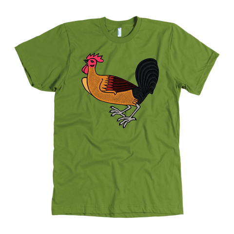 test shirt - rooster - full, top