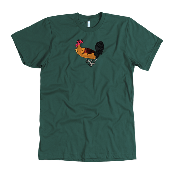 test shirt - rooster - half, full