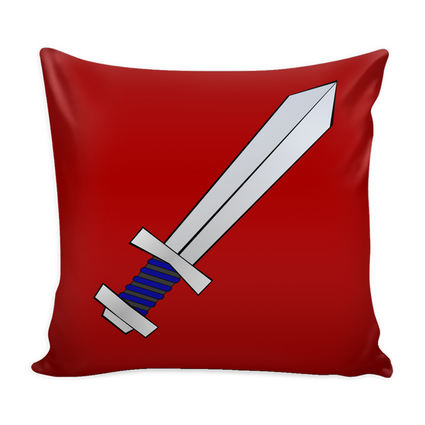 test pillow - sword, guy