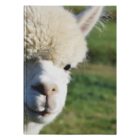 llama journal hardcover