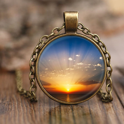 test necklace - sunrise