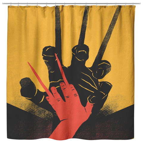 old man logan shower curtain