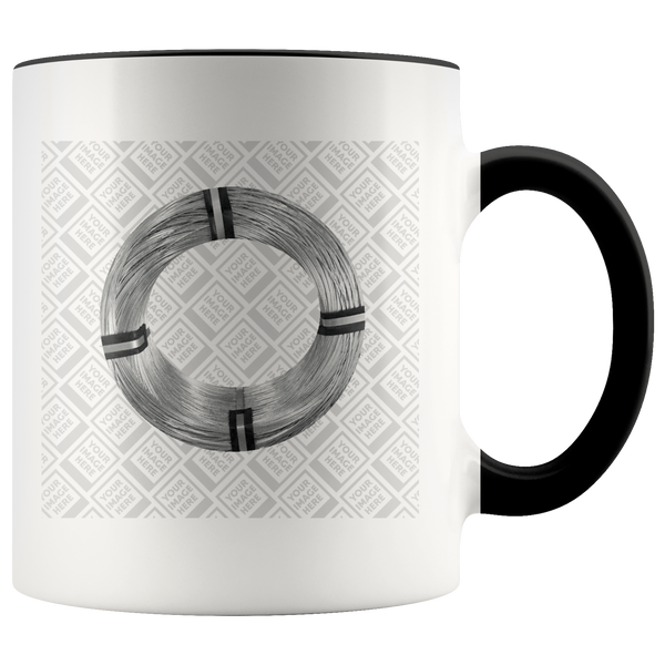 test personalized accent mug - wire spool