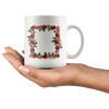 White 11oz Mug - Template - roses 20190225