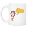 mug - yelling woman
