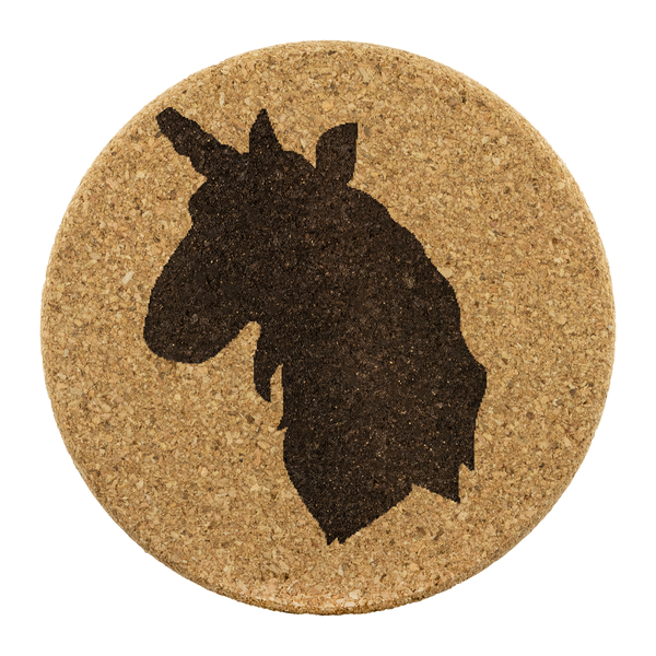 tracie test unicorn coaster round