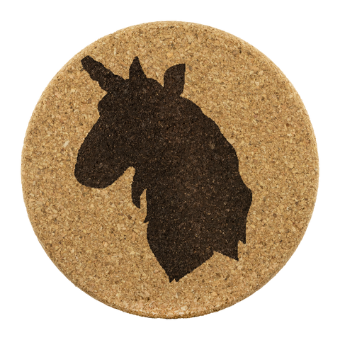tracie test unicorn coaster round