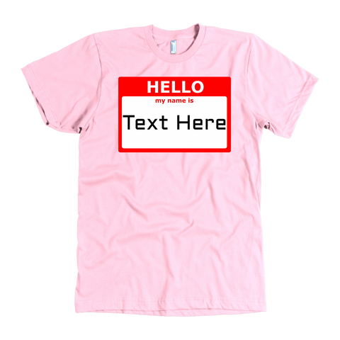 test shirt - pink nametag
